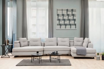 Tekawa Soffa m. Divan 4-sits - Ljusgrå - Möbler - Vardagsrum - Soffor - U-soffor