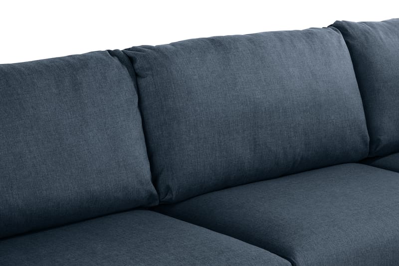 Trend 4-sits Högervänd L-formad Schäslongsoffa i Tyg - Blå - Möbler - Vardagsrum - Soffor - Divansoffa & schäslong