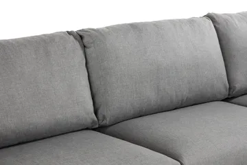 Trend 4-sits Högervänd L-formad Schäslongsoffa i Tyg - Grå - Möbler - Vardagsrum - Soffor - Divansoffa & schäslong