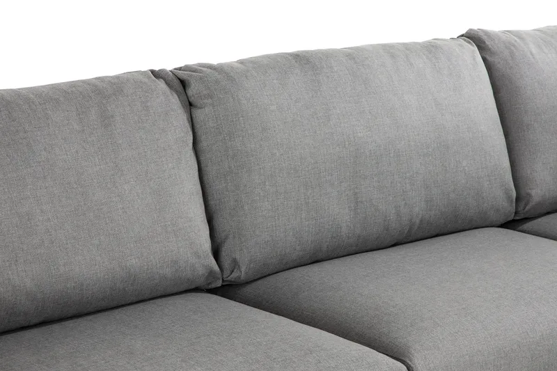 Trend 4-sits Högervänd L-formad Schäslongsoffa i Tyg - Grå - Möbler - Vardagsrum - Soffor - Divansoffa & schäslong