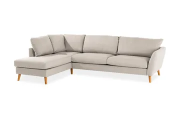 Trend 4-sits Vänstervänd L-formad Divansoffa i Tyg - Beige - Möbler - Vardagsrum - Soffor - Divansoffa & schäslong