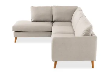 Trend 4-sits Vänstervänd L-formad Divansoffa i Tyg - Beige - Möbler - Vardagsrum - Soffor - Divansoffa & schäslong