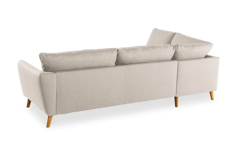 Trend 4-sits Vänstervänd L-formad Divansoffa i Tyg - Beige - Möbler - Vardagsrum - Soffor - Divansoffa & schäslong