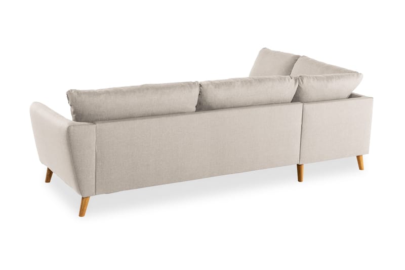 Trend 4-sits Vänstervänd L-formad Divansoffa i Tyg - Beige - Möbler - Vardagsrum - Soffor - Divansoffa & schäslong