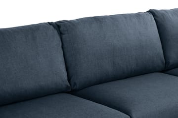 Trend 4-sits Vänstervänd L-formad Schäslongsoffa i Tyg - Blå - Möbler - Vardagsrum - Soffor - Divansoffa & schäslong