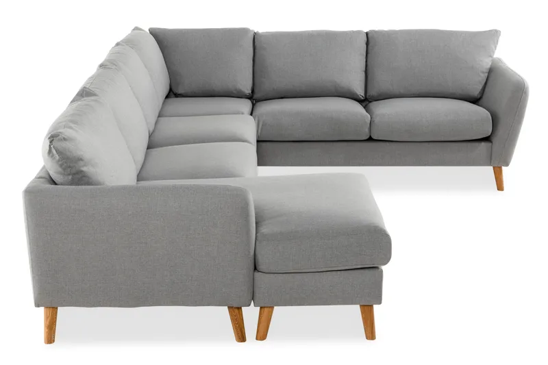 Trend 5-sits Vänstervänd U-formad Hörnsoffa med divan i Tyg - Grå - Möbler - Vardagsrum - Soffor - Hörnsoffor