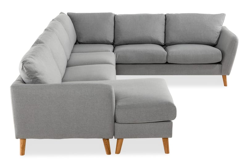 Trend 5-sits Vänstervänd U-formad Hörnsoffa med divan i Tyg - Grå - Möbler - Vardagsrum - Soffor - Hörnsoffor