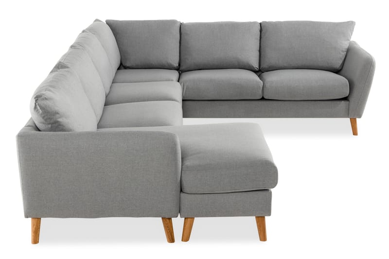 Trend 5-sits Vänstervänd U-formad Hörnsoffa med divan i Tyg - Grå - Möbler - Vardagsrum - Soffor - Divansoffa & schäslong