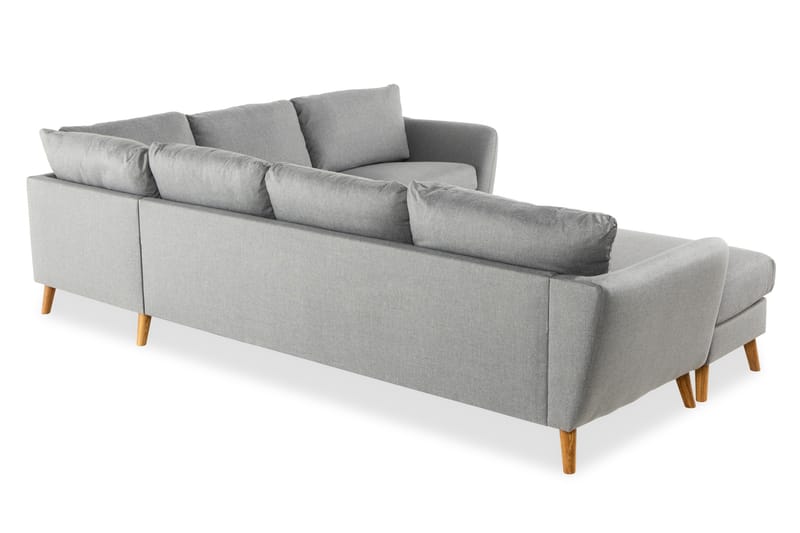 Trend 5-sits Vänstervänd U-formad Hörnsoffa med divan i Tyg - Grå - Möbler - Vardagsrum - Soffor - Divansoffa & schäslong