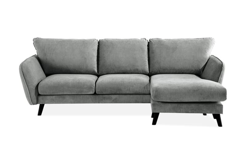 Trend Lyx 3-sits Divansoffa Höger - Grå/Svart - Möbler - Vardagsrum - Soffor - Divansoffa & schäslong