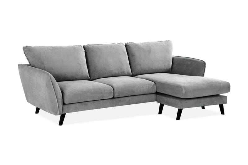 Trend Lyx 3-sits Divansoffa Höger - Grå/Svart - Möbler - Vardagsrum - Soffor - Divansoffa & schäslong