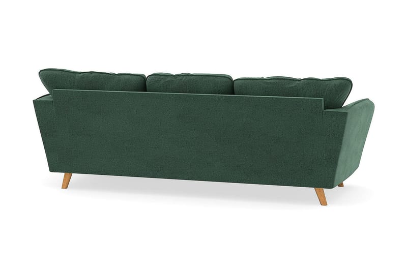 Trend Lyx 3-sits Divansoffa Höger - Grön Sammet - Möbler - Vardagsrum - Soffor - Divansoffa & schäslong