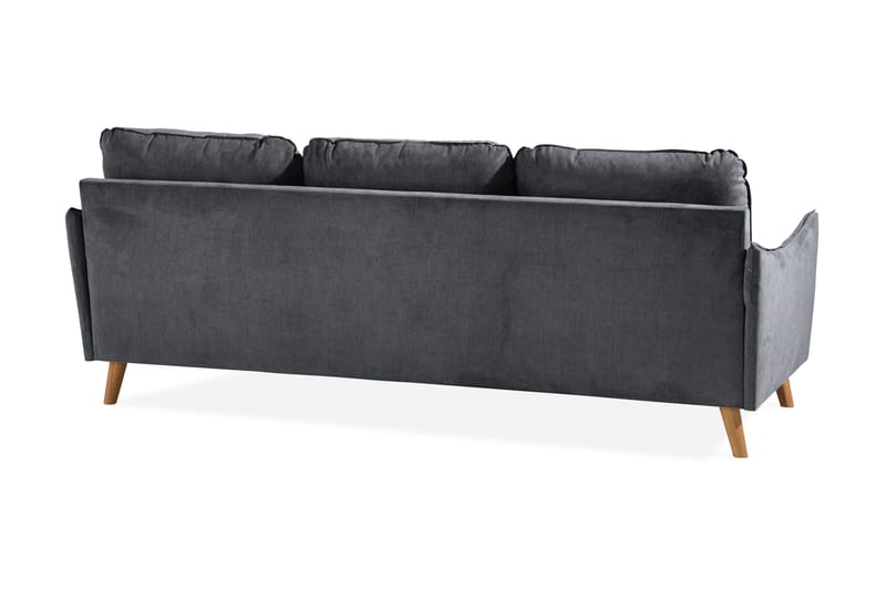 Trend Lyx 3-sits Divansoffa Höger - Mörkgrå/Ek - Möbler - Vardagsrum - Soffor - Divansoffa & schäslong
