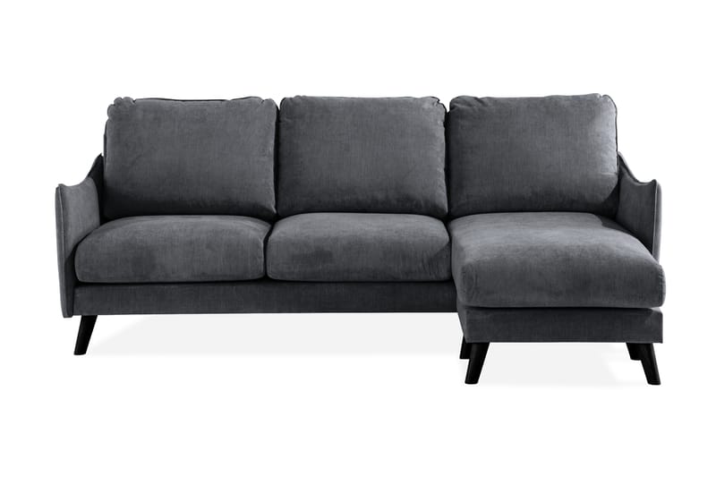 Trend Lyx 3-sits Divansoffa Höger - Mörkgrå/Svart - Möbler - Vardagsrum - Soffor - Divansoffa & schäslong