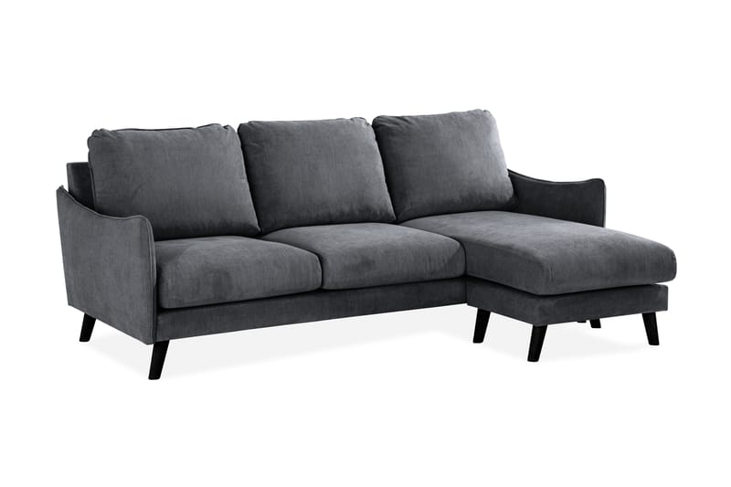Trend Lyx 3-sits Divansoffa Höger - Mörkgrå/Svart - Möbler - Vardagsrum - Soffor - Divansoffa & schäslong