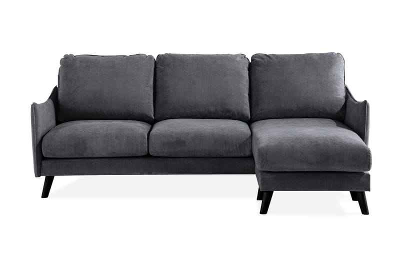 Trend Lyx 3-sits Divansoffa Höger - Mörkgrå/Svart - Möbler - Vardagsrum - Soffor - Divansoffa & schäslong