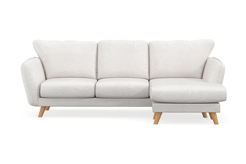 Trend Lyx 3-sits Divansoffa Höger - Vit|Bouclé - Möbler - Vardagsrum - Soffor - Divansoffa & schäslong