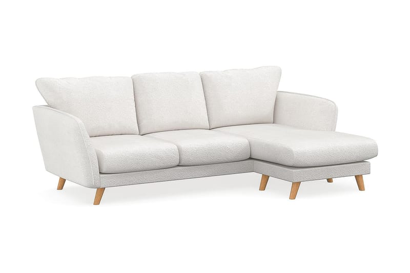 Trend Lyx 3-sits Divansoffa Höger - Vit|Bouclé - Möbler - Vardagsrum - Soffor - Divansoffa & schäslong