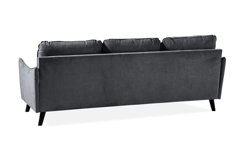 Trend Lyx 3-sits Divansoffa Vänster - Mörkgrå/Svart - Möbler - Vardagsrum - Soffor - Divansoffa & schäslong