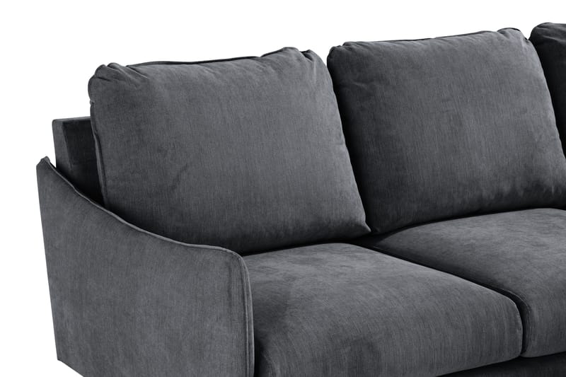 Trend Lyx 3-sits Divansoffa Vänster - Mörkgrå/Svart - Möbler - Vardagsrum - Soffor - Divansoffa & schäslong