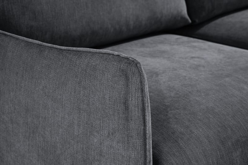 Trend Lyx 3-sits Divansoffa Vänster - Mörkgrå/Svart - Möbler - Vardagsrum - Soffor - Divansoffa & schäslong