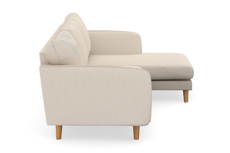 Trend Lyx 3-sits Högervänd L-formad Divansoffa i Manchester - Beige - Möbler - Vardagsrum - Soffor - Divansoffa & schäslong