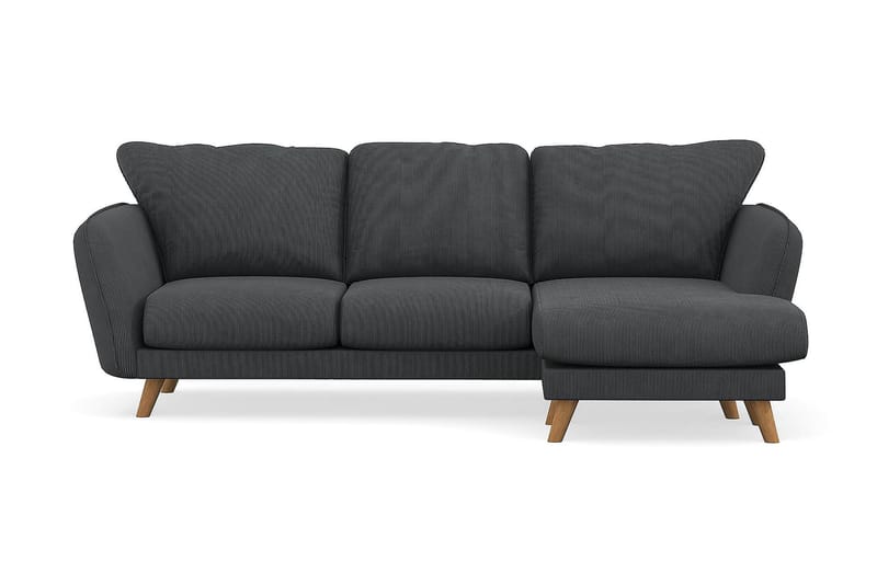 Trend Lyx 3-sits Högervänd L-formad Divansoffa i Manchester - Mörkgrå - Möbler - Vardagsrum - Soffor - Divansoffa & schäslong