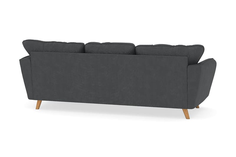 Trend Lyx 3-sits Högervänd L-formad Divansoffa i Manchester - Mörkgrå - Möbler - Vardagsrum - Soffor - Divansoffa & schäslong