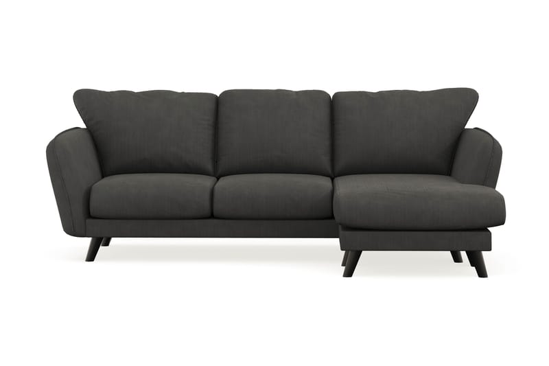 Trend Lyx 3-sits Högervänd L-formad Divansoffa i Manchester - Mörkgrå - Möbler - Vardagsrum - Soffor - Divansoffa & schäslong