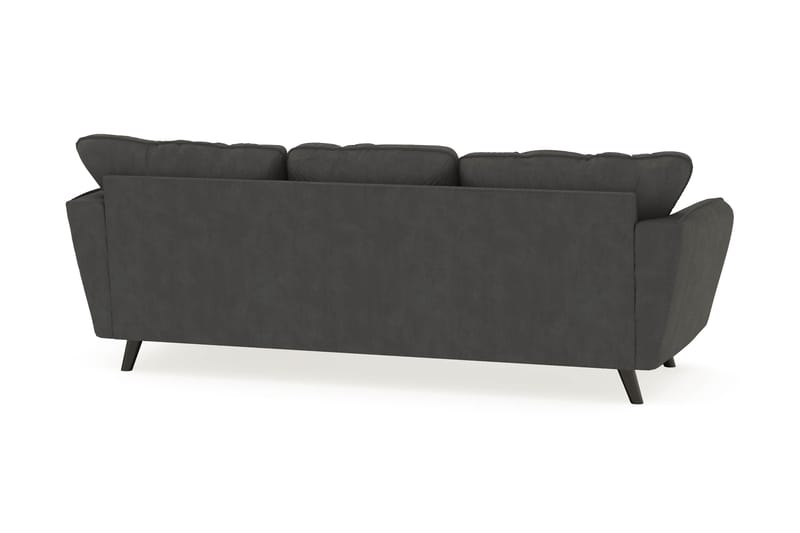 Trend Lyx 3-sits Högervänd L-formad Divansoffa i Manchester - Mörkgrå - Möbler - Vardagsrum - Soffor - Divansoffa & schäslong
