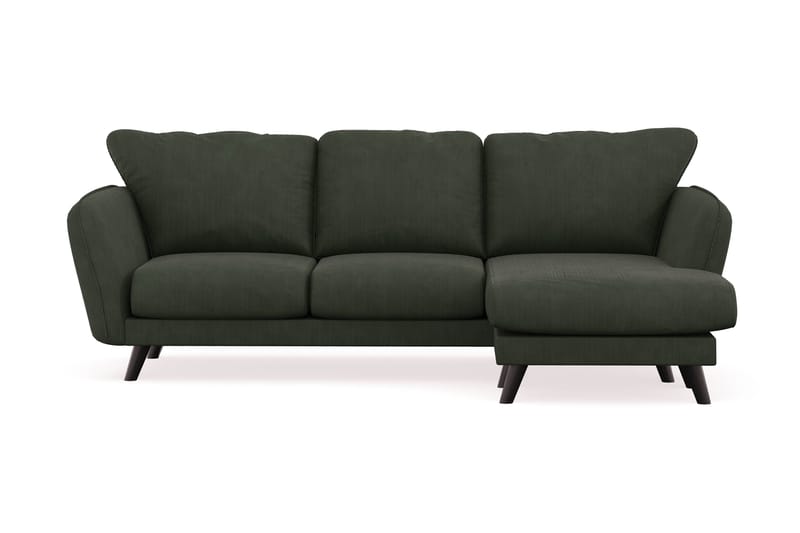Trend Lyx 3-sits Högervänd L-formad Divansoffa i Manchester - Mörkgrön - Möbler - Vardagsrum - Soffor - Divansoffa & schäslong