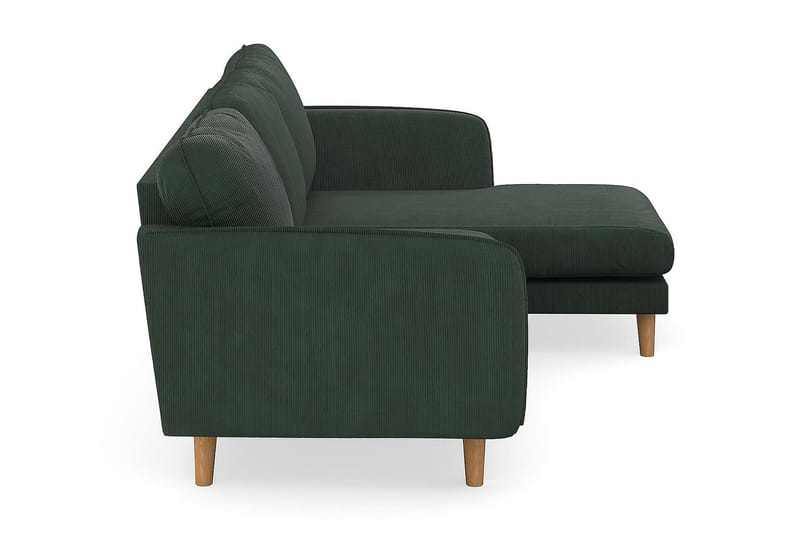 Trend Lyx 3-sits Högervänd L-formad Divansoffa i Manchester - Mörkgrön - Möbler - Vardagsrum - Soffor - Divansoffa & schäslong
