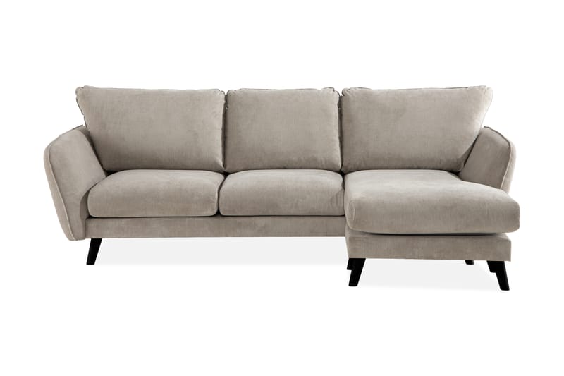Trend Lyx 3-sits Högervänd L-formad Divansoffa i Tyg - Beige - Möbler - Vardagsrum - Soffor - Divansoffa & schäslong