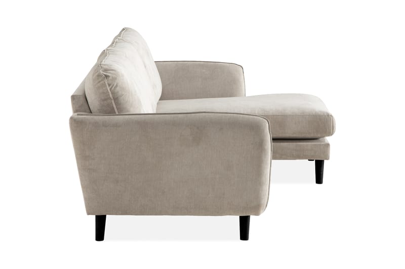 Trend Lyx 3-sits Högervänd L-formad Divansoffa i Tyg - Beige - Möbler - Vardagsrum - Soffor - Divansoffa & schäslong