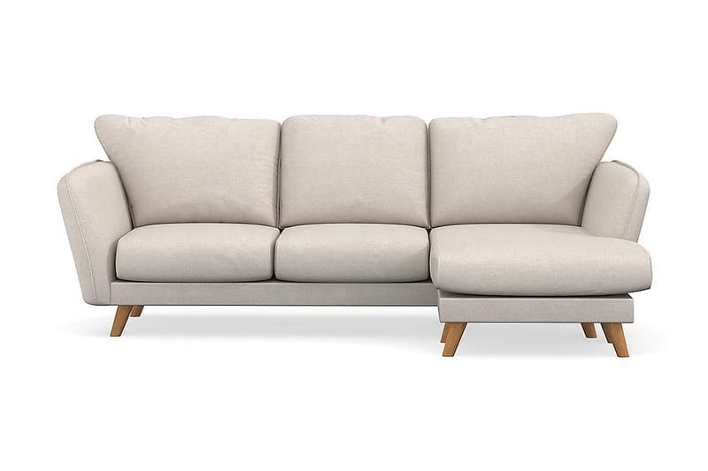 Trend Lyx 3-sits Högervänd L-formad Divansoffa i Tyg - Beige - Möbler - Vardagsrum - Soffor - Divansoffa & schäslong