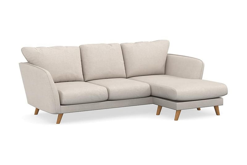 Trend Lyx 3-sits Högervänd L-formad Divansoffa i Tyg - Beige - Möbler - Vardagsrum - Soffor - Divansoffa & schäslong
