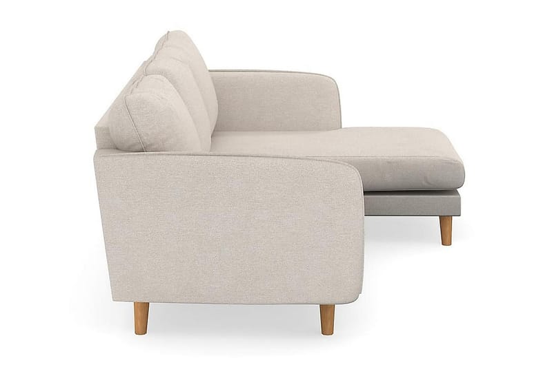 Trend Lyx 3-sits Högervänd L-formad Divansoffa i Tyg - Beige - Möbler - Vardagsrum - Soffor - Divansoffa & schäslong