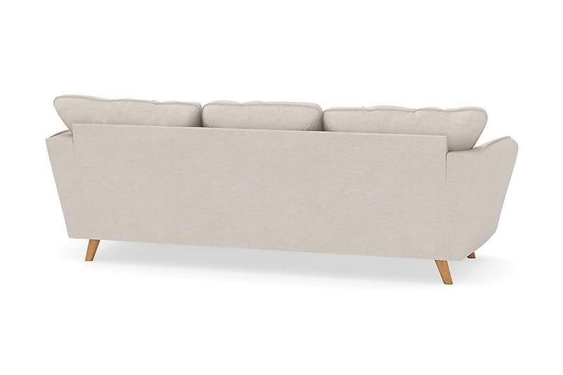 Trend Lyx 3-sits Högervänd L-formad Divansoffa i Tyg - Beige - Möbler - Vardagsrum - Soffor - Divansoffa & schäslong