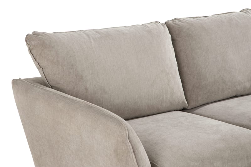 Trend Lyx 3-sits Högervänd L-formad Divansoffa i Tyg - Beige - Möbler - Vardagsrum - Soffor - Divansoffa & schäslong