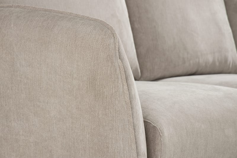 Trend Lyx 3-sits Högervänd L-formad Divansoffa i Tyg - Beige - Möbler - Vardagsrum - Soffor - Divansoffa & schäslong