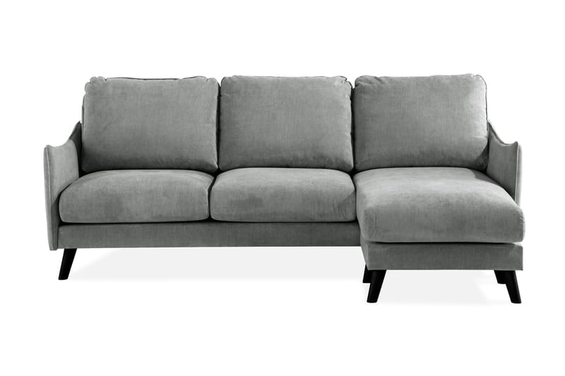 Trend Lyx 3-sits Högervänd L-formad Divansoffa i Tyg - Grå - Möbler - Vardagsrum - Soffor - Divansoffa & schäslong