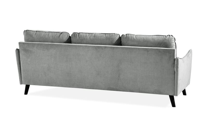 Trend Lyx 3-sits Högervänd L-formad Divansoffa i Tyg - Grå - Möbler - Vardagsrum - Soffor - Divansoffa & schäslong