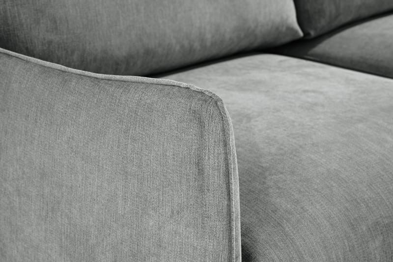 Trend Lyx 3-sits Högervänd L-formad Divansoffa i Tyg - Grå - Möbler - Vardagsrum - Soffor - Divansoffa & schäslong