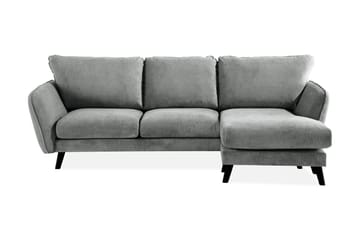 Trend Lyx 3-sits Högervänd L-formad Divansoffa i Tyg