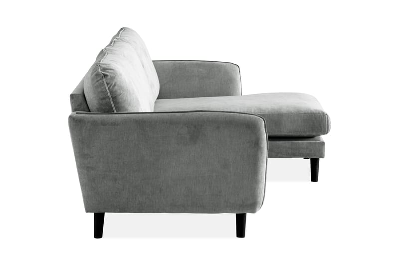 Trend Lyx 3-sits Högervänd L-formad Divansoffa i Tyg - Grå - Möbler - Vardagsrum - Soffor - Divansoffa & schäslong
