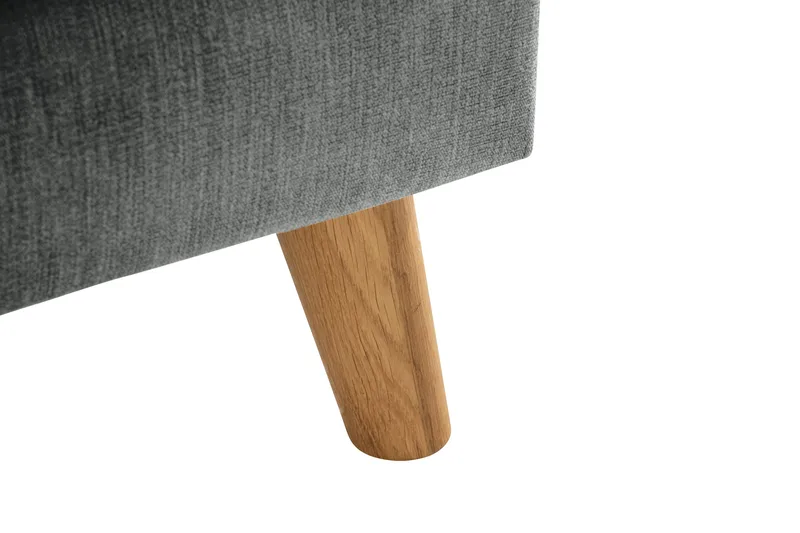 Trend Lyx 3-sits Högervänd L-formad Divansoffa i Tyg - Grå - Möbler - Vardagsrum - Soffor - Divansoffa & schäslong