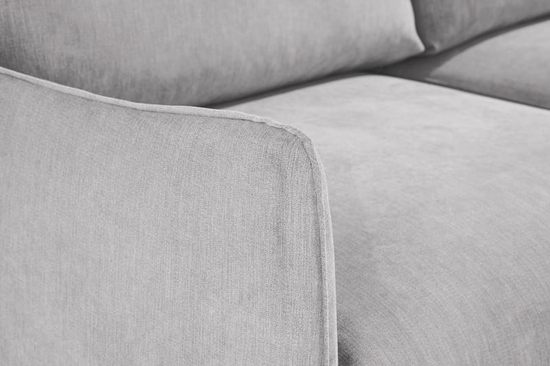 Trend Lyx 3-sits Högervänd L-formad Divansoffa i Tyg - Ljusgrå - Möbler - Vardagsrum - Soffor - Divansoffa & schäslong