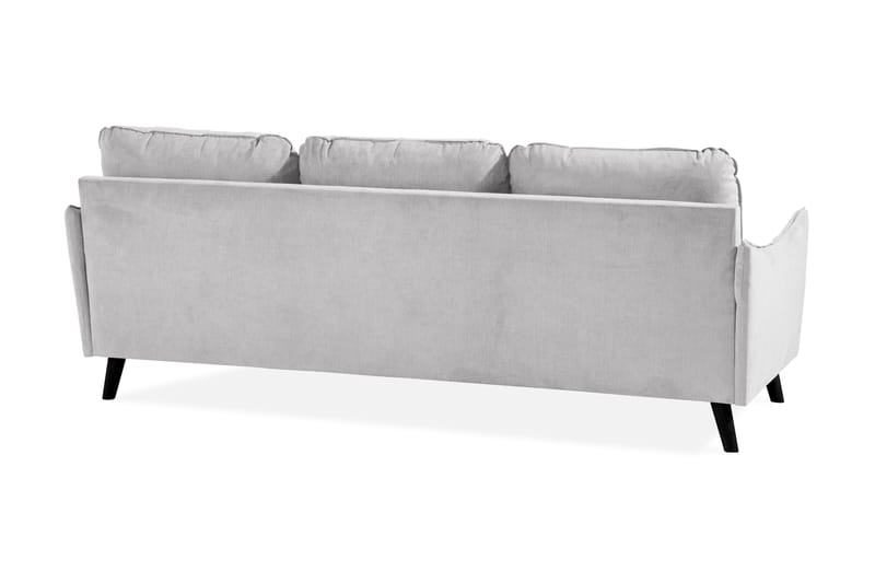 Trend Lyx 3-sits Högervänd L-formad Divansoffa i Tyg - Ljusgrå - Möbler - Vardagsrum - Soffor - Divansoffa & schäslong