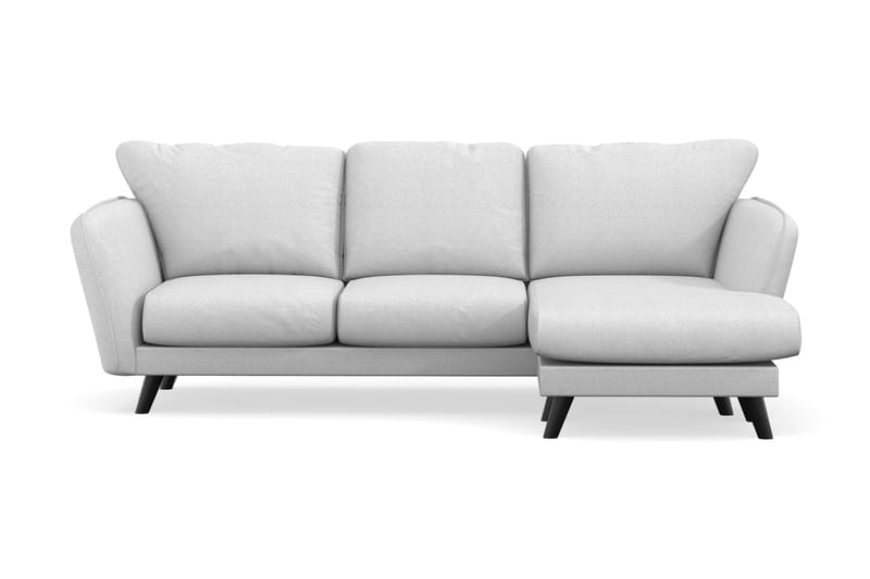 Trend Lyx 3-sits Högervänd L-formad Divansoffa i Tyg - Ljusgrå - Möbler - Vardagsrum - Soffor - Divansoffa & schäslong