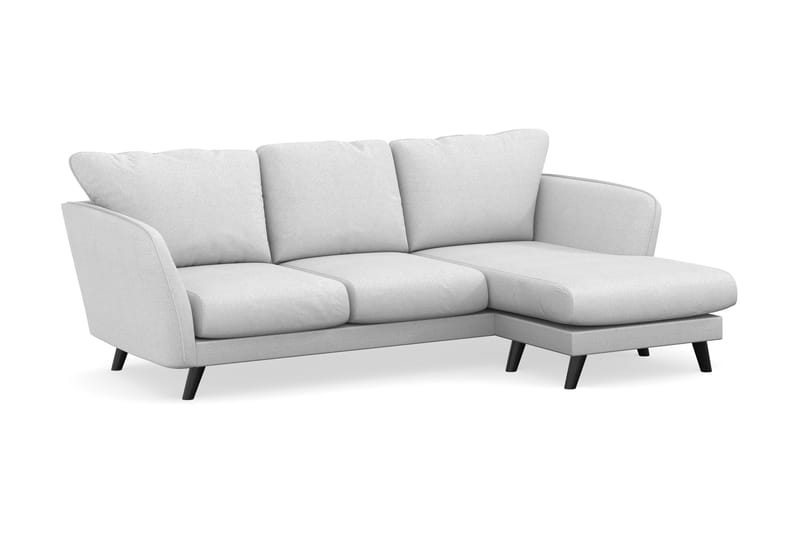 Trend Lyx 3-sits Högervänd L-formad Divansoffa i Tyg - Ljusgrå - Möbler - Vardagsrum - Soffor - Divansoffa & schäslong